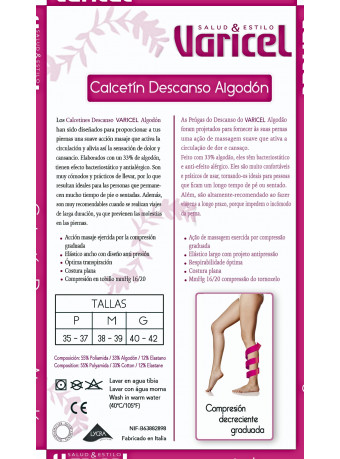 CALCETÍN DESCANSO ALGODÓN