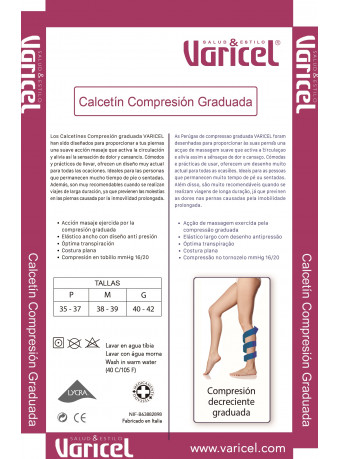 CALCETÍN COMPRESIÓN GRADUADA